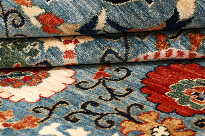 Light Slate Grey Ikat 8' x 9' 9 - No. 65850 - ALRUG Rug Store