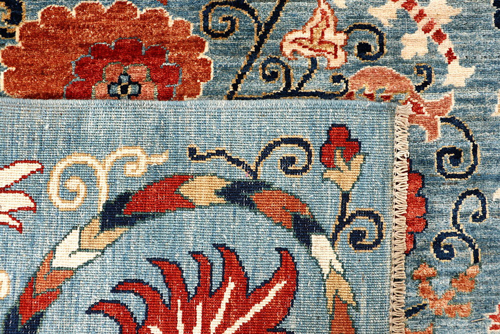 Light Slate Grey Ikat 8' x 9' 9 - No. 65850 - ALRUG Rug Store