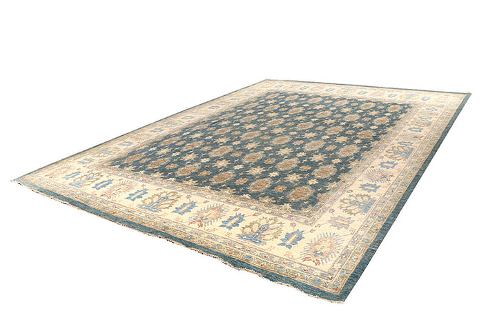 Dark Slate Grey Ziegler 12' 2 x 16' 1 - No. 65855 - ALRUG Rug Store