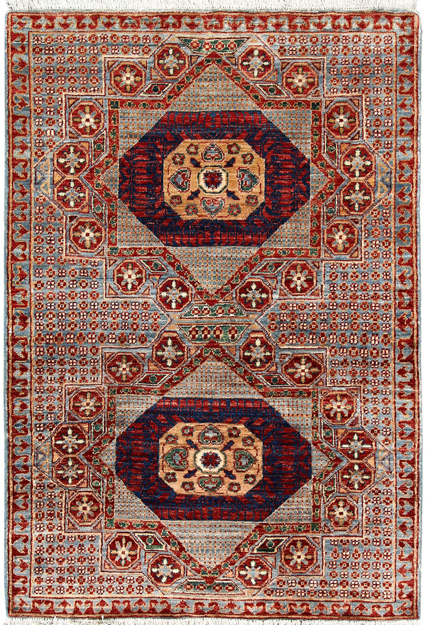 Multi Colored Mamluk 3' 3 x 4' 10 - No. 65879 - ALRUG Rug Store