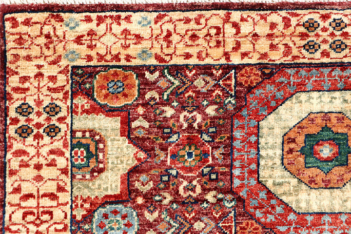 Multi Colored Mamluk 3' 4 x 4' 11 - No. 65880 - ALRUG Rug Store