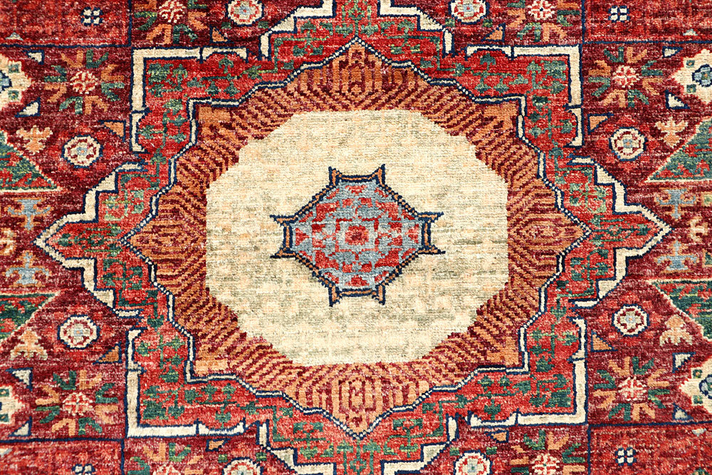 Multi Colored Mamluk 3' 4 x 4' 11 - No. 65880 - ALRUG Rug Store