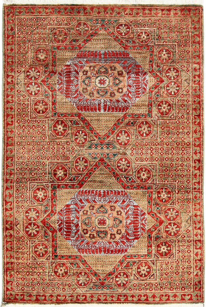 Multi Colored Mamluk 3' 3 x 4' 11 - No. 65881 - ALRUG Rug Store