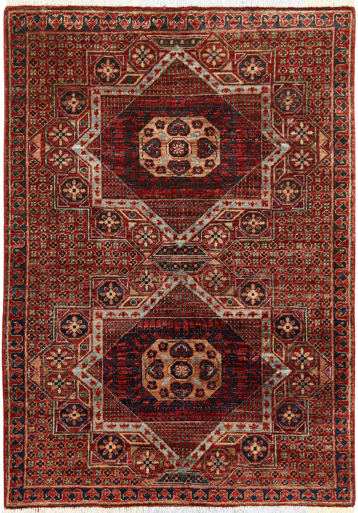 Multi Colored Mamluk 3' 5 x 4' 10 - No. 65885 - ALRUG Rug Store