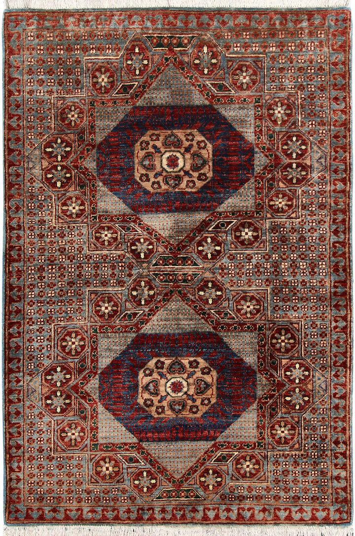 Grey Mamluk 3' 4 x 4' 11 - No. 65888 - ALRUG Rug Store