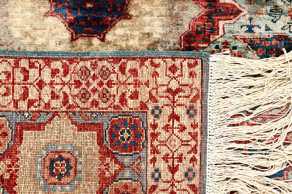 Cadet Blue Mamluk 3' 3 x 5' 4 - No. 65890 - ALRUG Rug Store