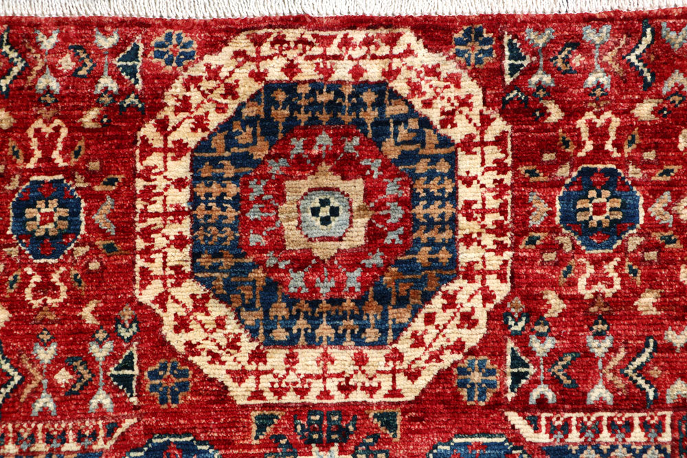 Firebrick Mamluk 3' 4 x 4' 10 - No. 65891 - ALRUG Rug Store