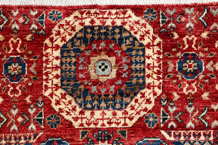 Firebrick Mamluk 3' 4 x 4' 10 - No. 65891 - ALRUG Rug Store