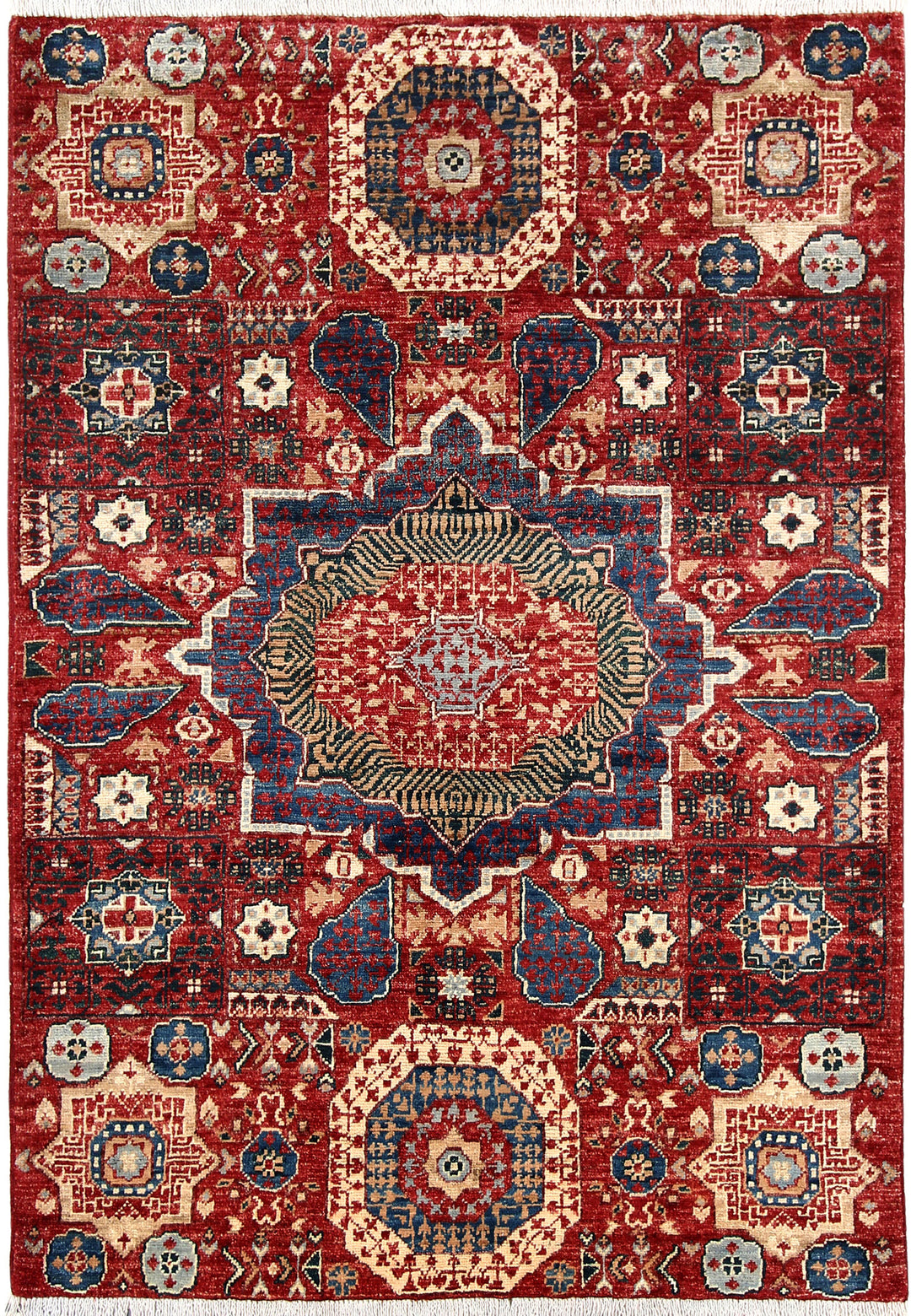 Firebrick Mamluk 3' 4 x 4' 10 - No. 65891 - ALRUG Rug Store