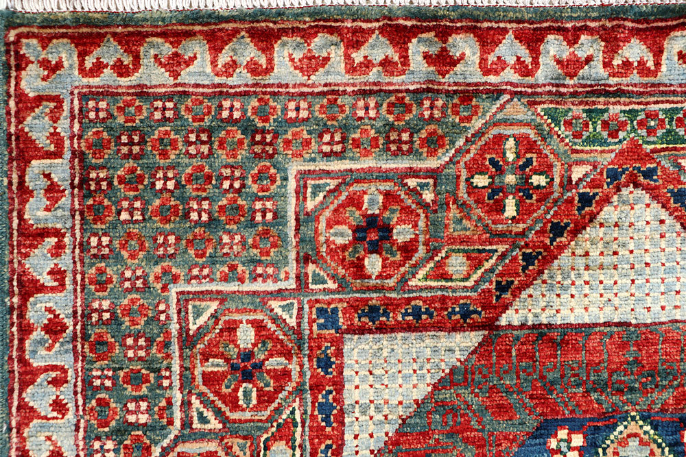 Multi Colored Mamluk 3' 1 x 5' 1 - No. 65894 - ALRUG Rug Store