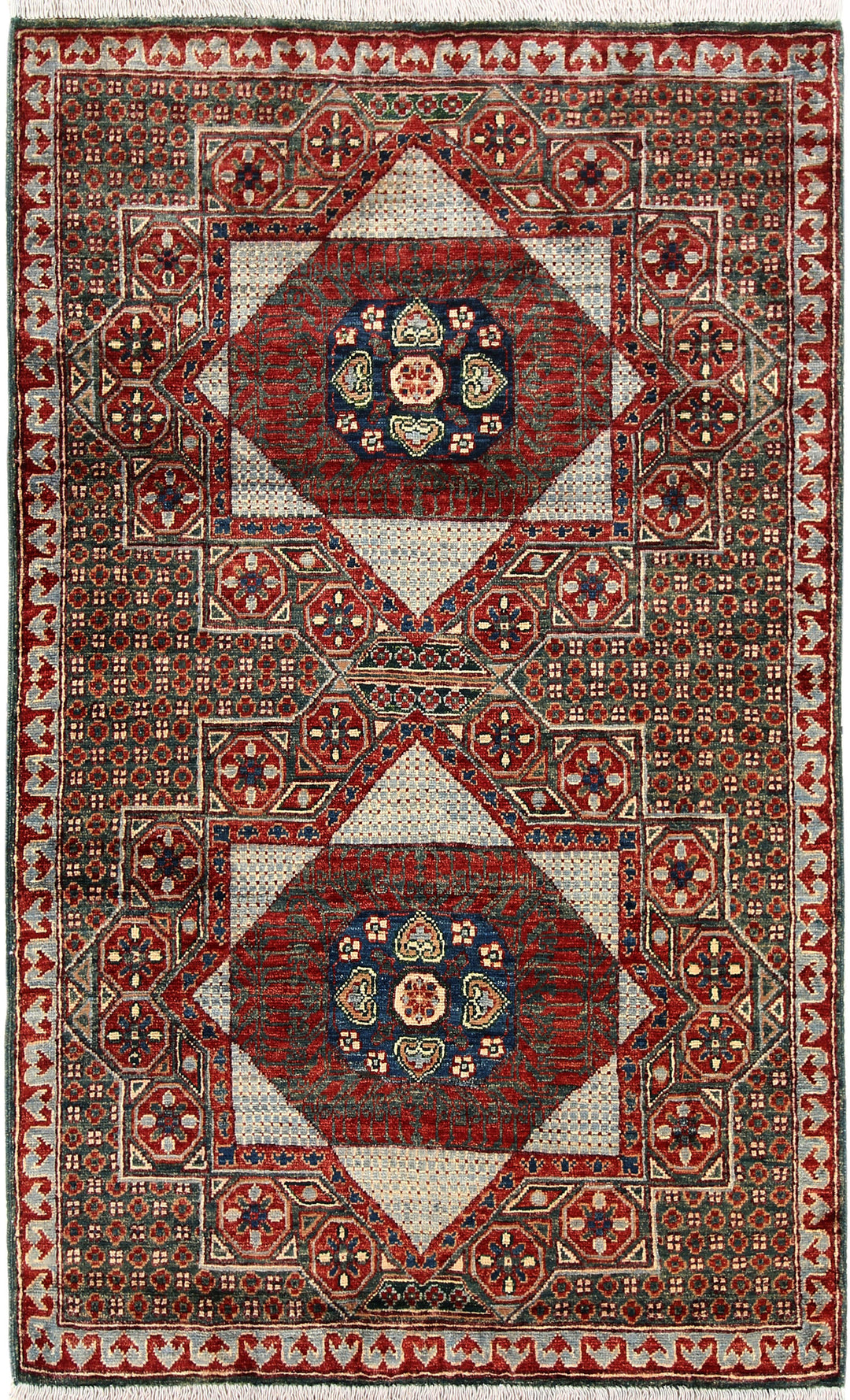 Multi Colored Mamluk 3' 1 x 5' 1 - No. 65894 - ALRUG Rug Store
