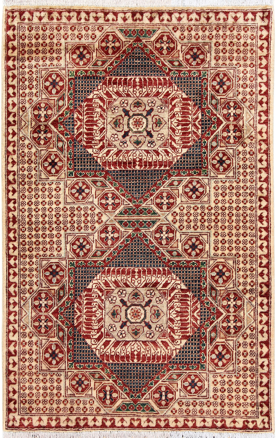 Multi Colored Mamluk 3' 3 x 4' 11 - No. 65895 - ALRUG Rug Store