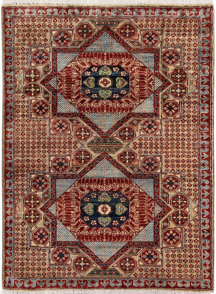 Multi Colored Mamluk 3' 3 x 4' 8 - No. 65896 - ALRUG Rug Store