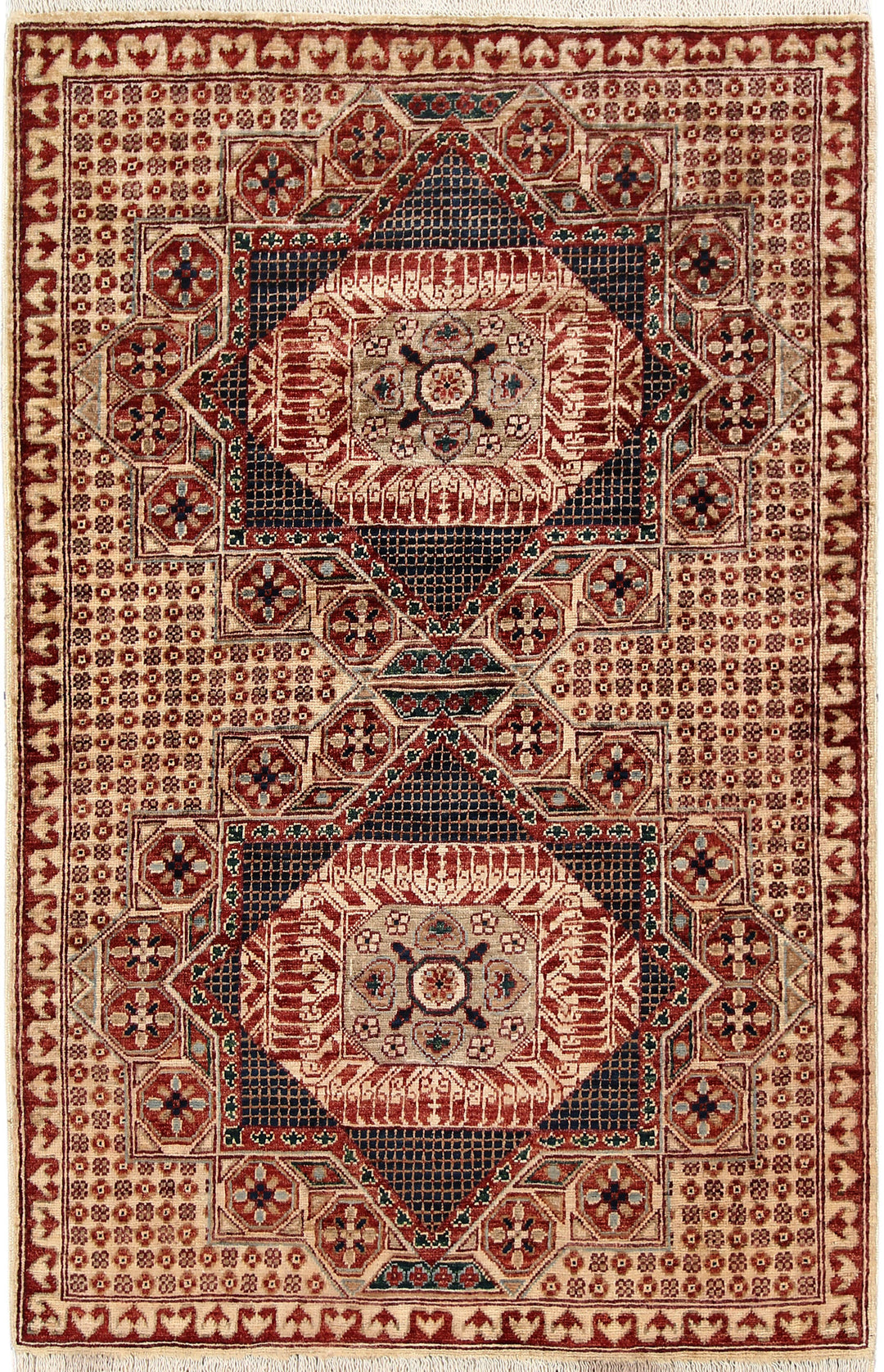 Multi Colored Mamluk 3' 3 x 5' - No. 65897 - ALRUG Rug Store