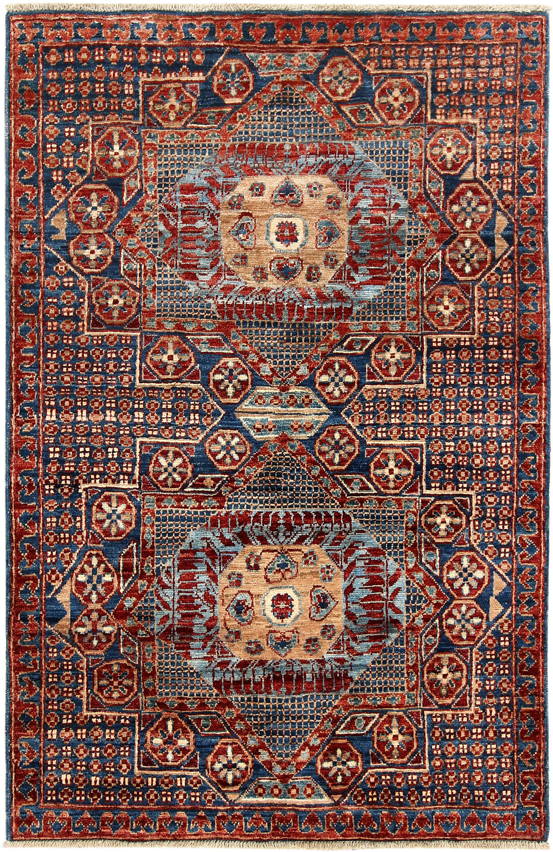 Multi Colored Mamluk 3' 2 x 4' 11 - No. 65898 - ALRUG Rug Store