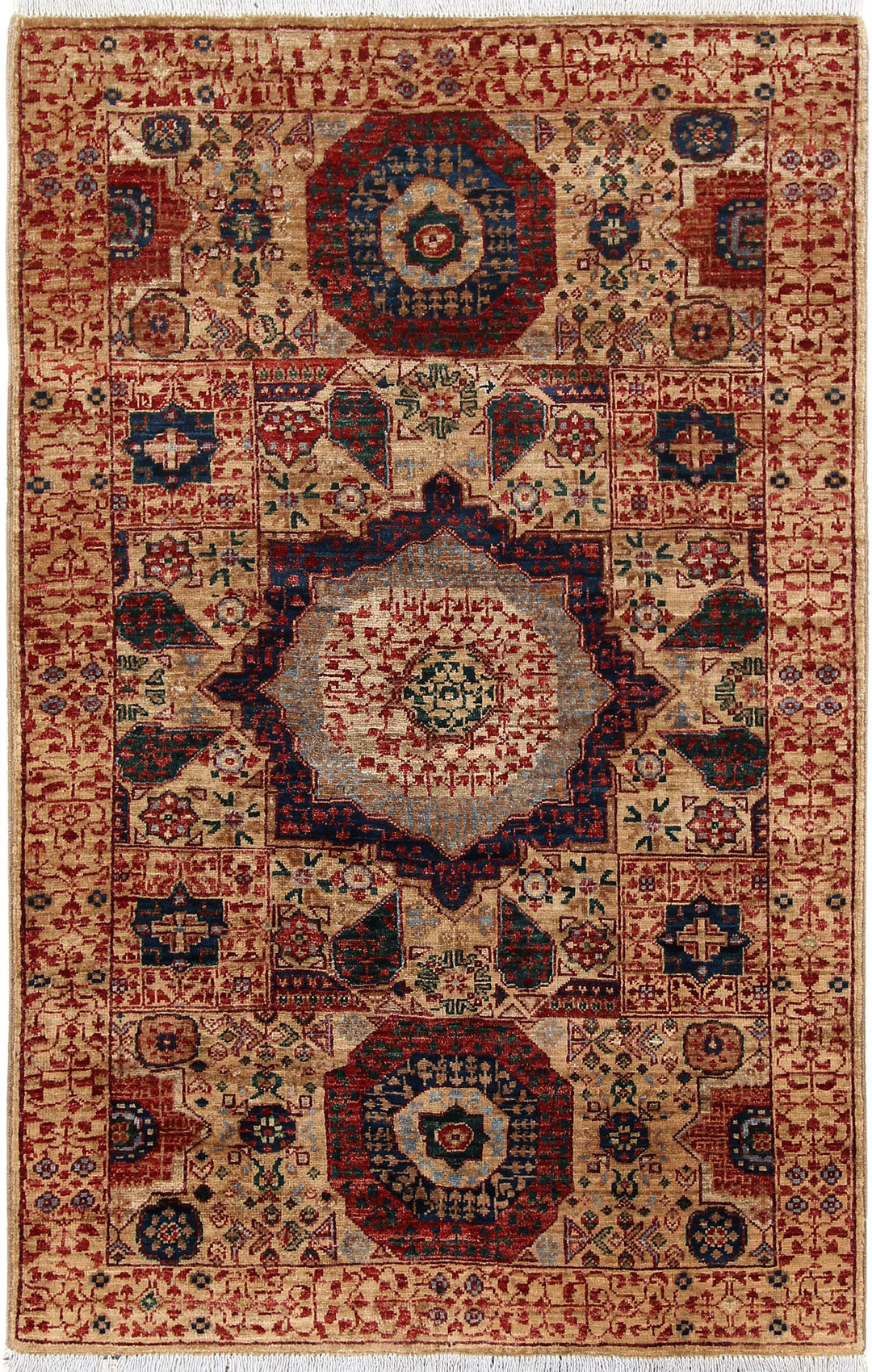 Tan Mamluk 3' 2 x 4' 11 - No. 65899 - ALRUG Rug Store