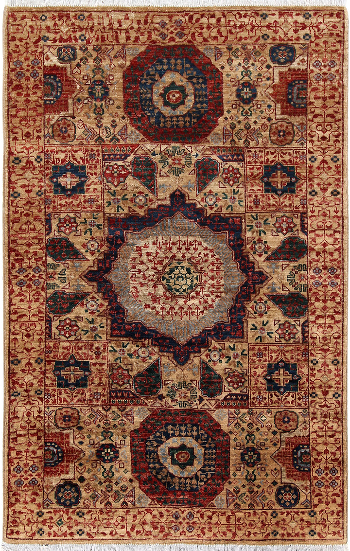 Tan Mamluk 3' 2 x 4' 11 - No. 65899 - ALRUG Rug Store