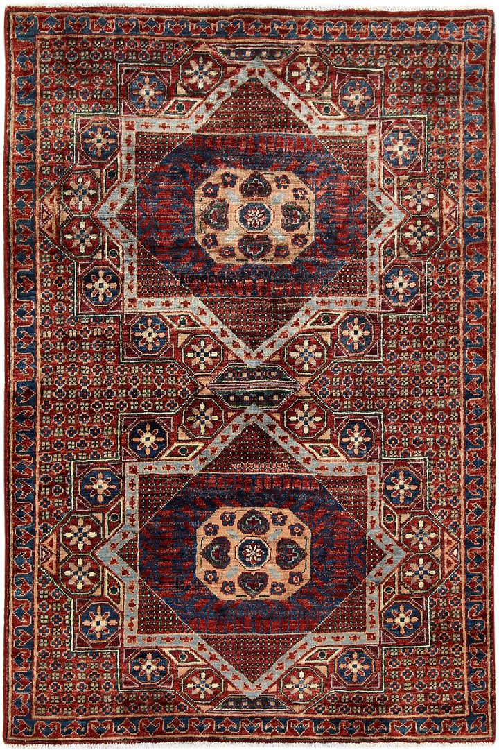 Multi Colored Mamluk 3' 3 x 4' 11 - No. 65901 - ALRUG Rug Store
