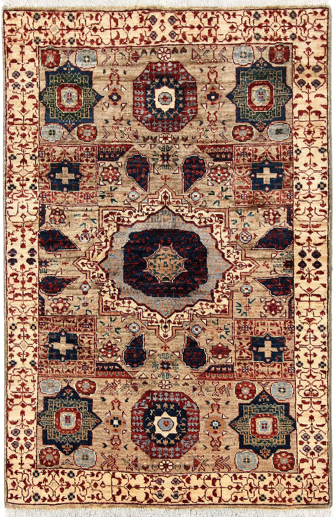 Tan Mamluk 3' 3 x 4' 10 - No. 65903 - ALRUG Rug Store