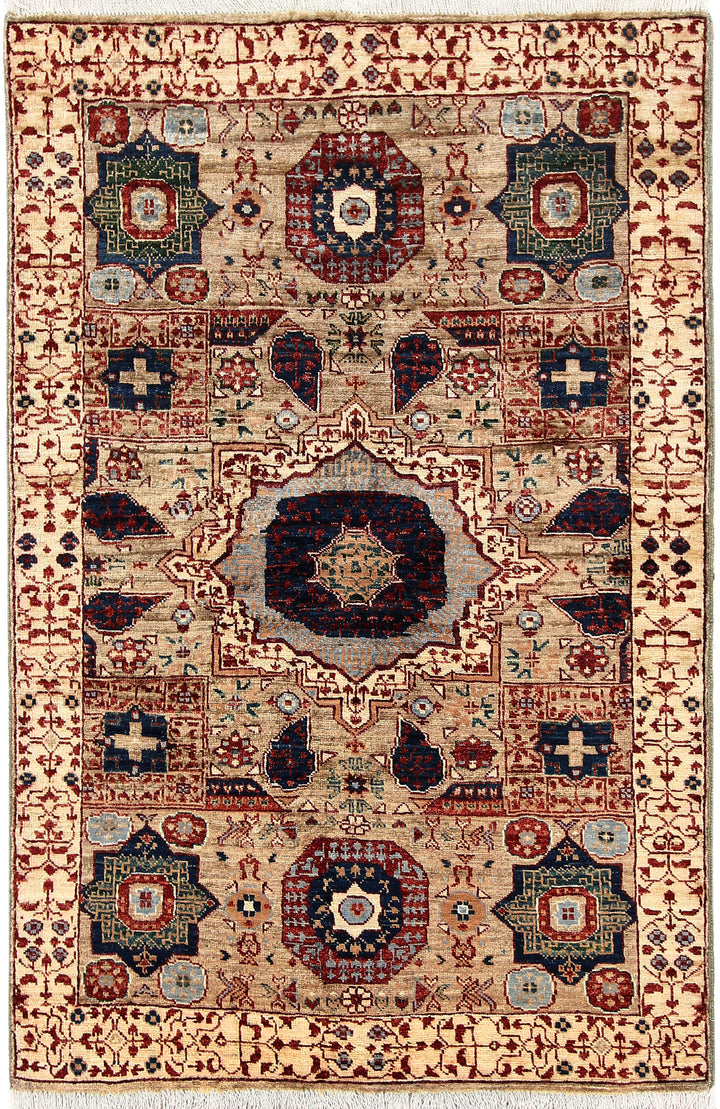 Tan Mamluk 3' 3 x 4' 10 - No. 65903 - ALRUG Rug Store