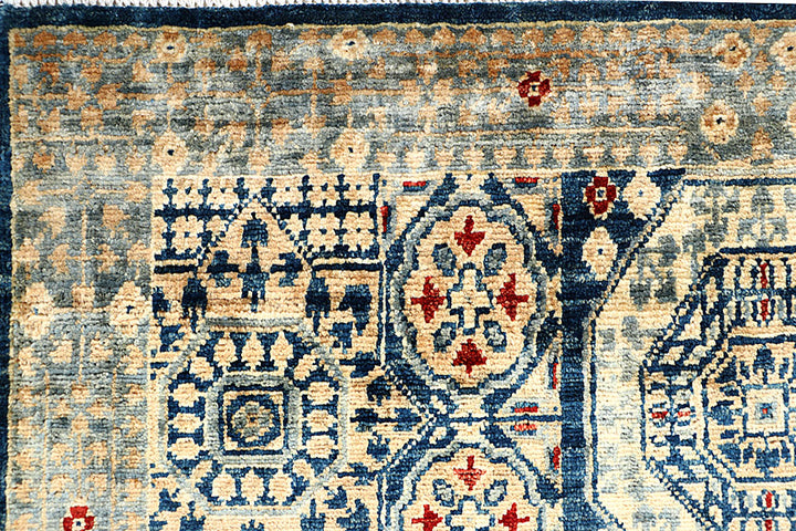 Midnight Blue Mamluk 3' 3 x 5' - No. 65904 - ALRUG Rug Store