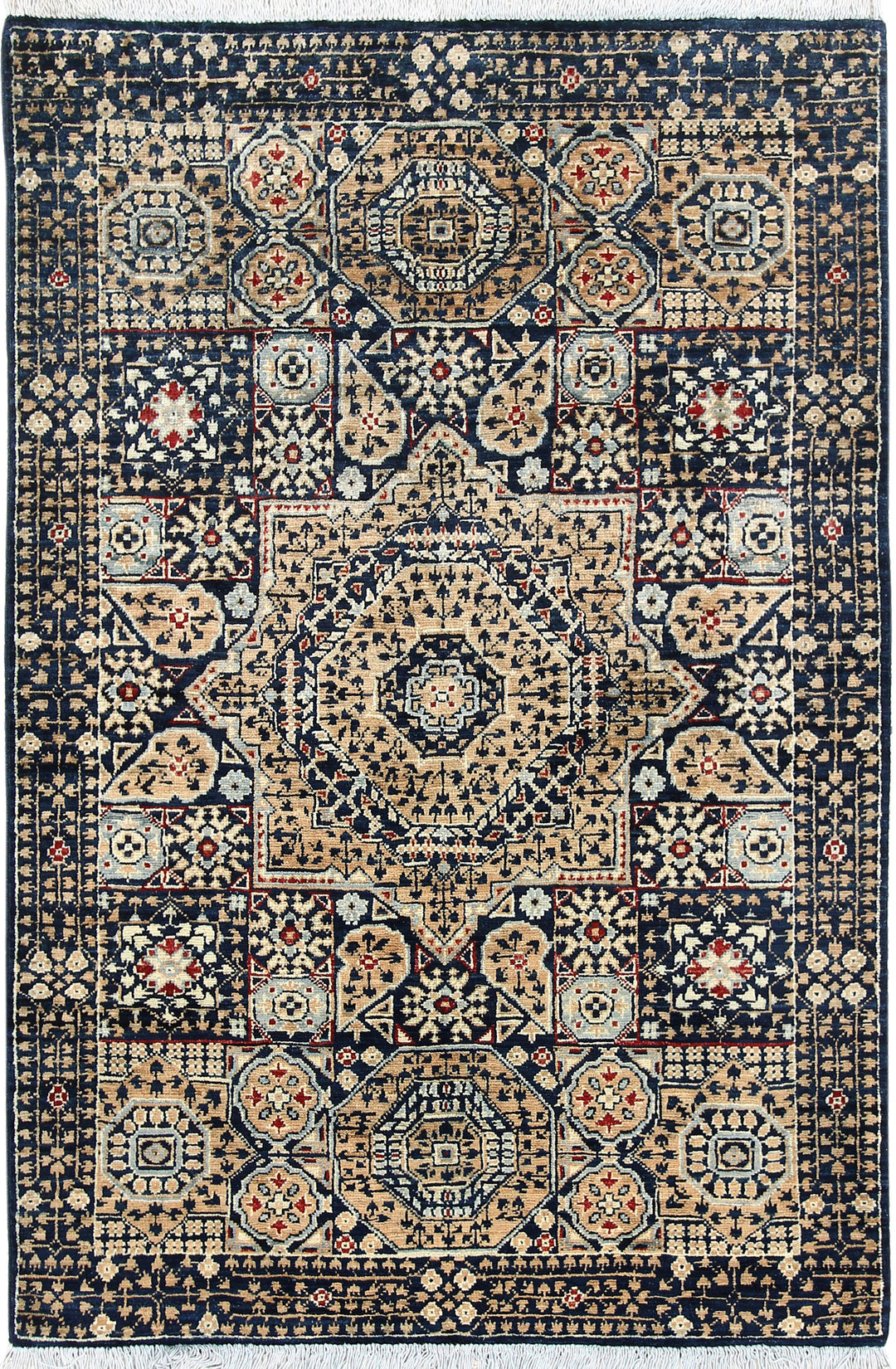 Midnight Blue Mamluk 3' 4 x 5' 1 - No. 65905 - ALRUG Rug Store