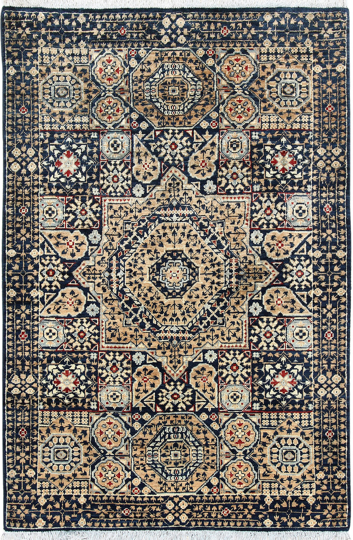 Midnight Blue Mamluk 3' 4 x 5' 1 - No. 65905 - ALRUG Rug Store