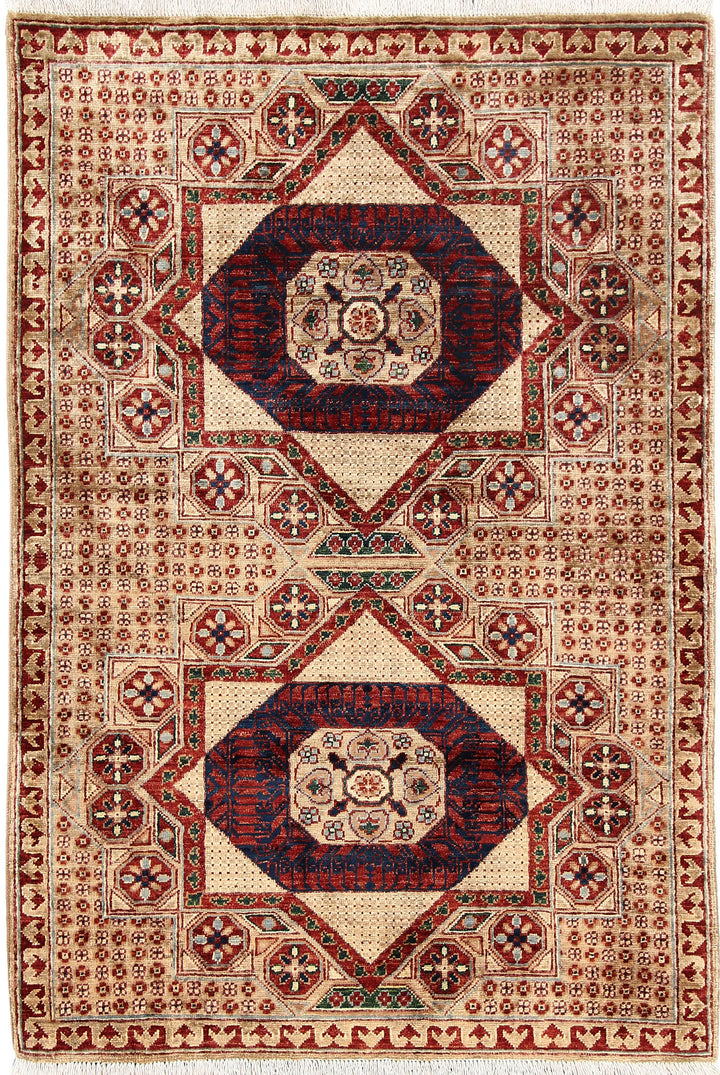 Multi Colored Mamluk 3' 3 x 5' - No. 65906 - ALRUG Rug Store