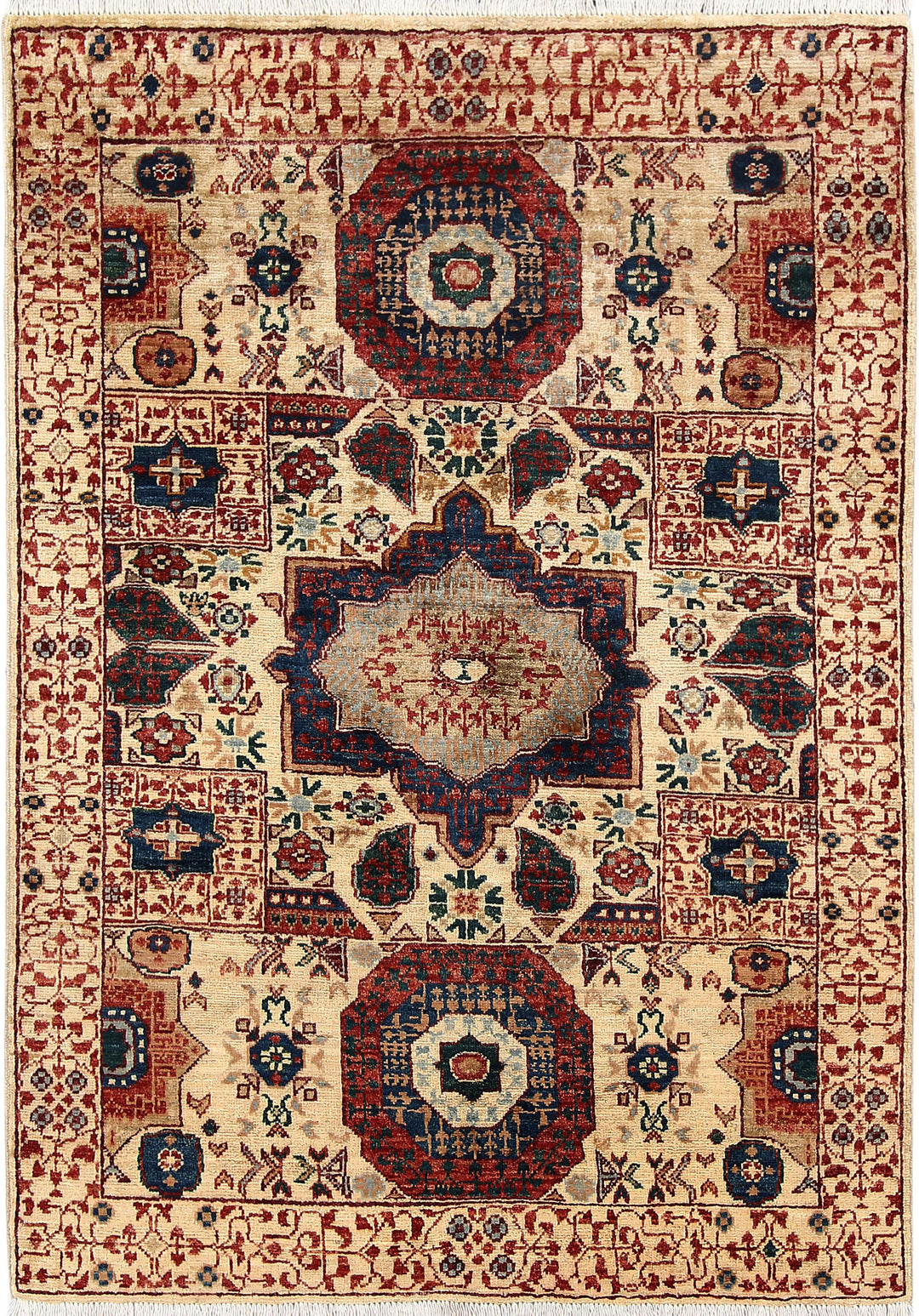 Tan Mamluk 3' 3 x 4' 8 - No. 65907 - ALRUG Rug Store