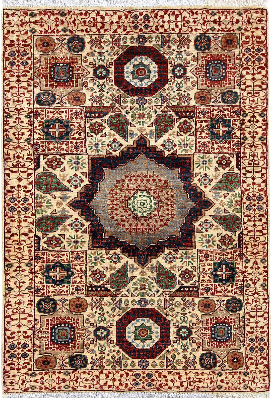 Cornsilk Mamluk 3' 3 x 4' 10 - No. 65908 - ALRUG Rug Store