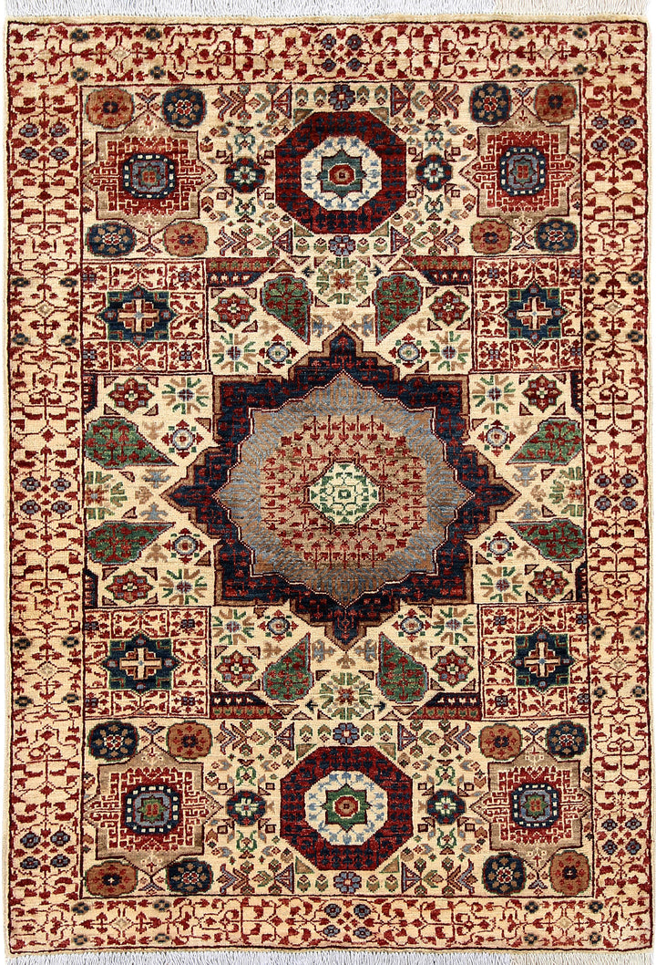Cornsilk Mamluk 3' 3 x 4' 10 - No. 65908 - ALRUG Rug Store
