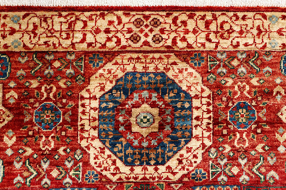 Firebrick Mamluk 3' 3 x 5' 1 - No. 65910 - ALRUG Rug Store