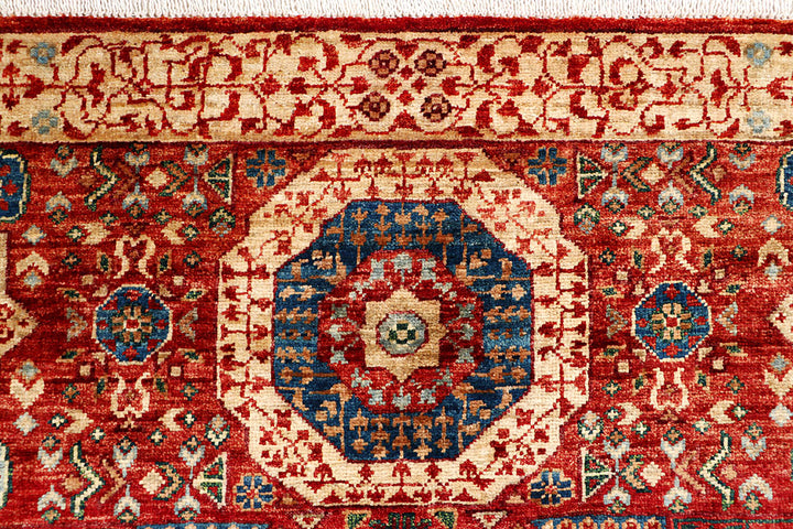 Firebrick Mamluk 3' 3 x 5' 1 - No. 65910 - ALRUG Rug Store