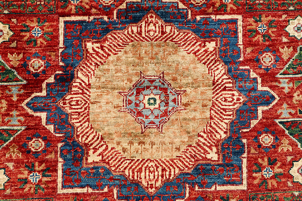 Firebrick Mamluk 3' 3 x 5' 1 - No. 65910 - ALRUG Rug Store