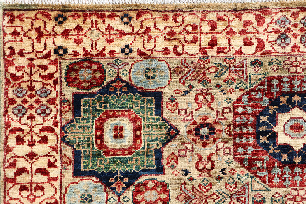 Tan Mamluk 3' 6 x 4' 11 - No. 65911 - ALRUG Rug Store