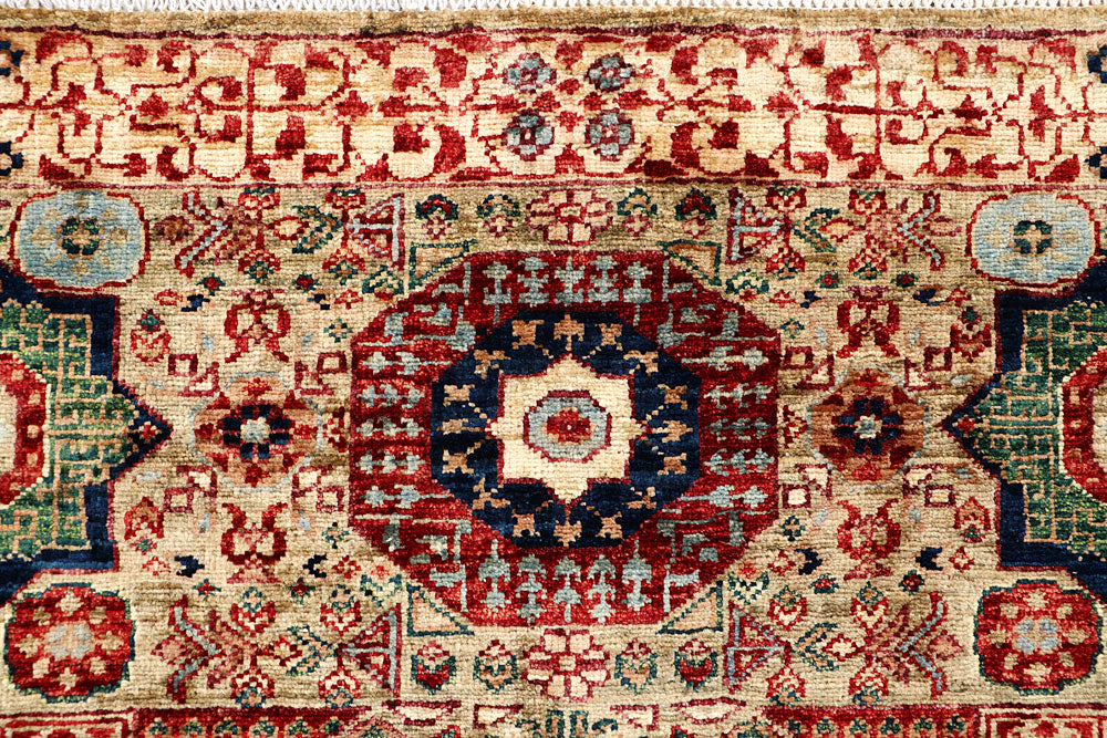 Tan Mamluk 3' 6 x 4' 11 - No. 65911 - ALRUG Rug Store