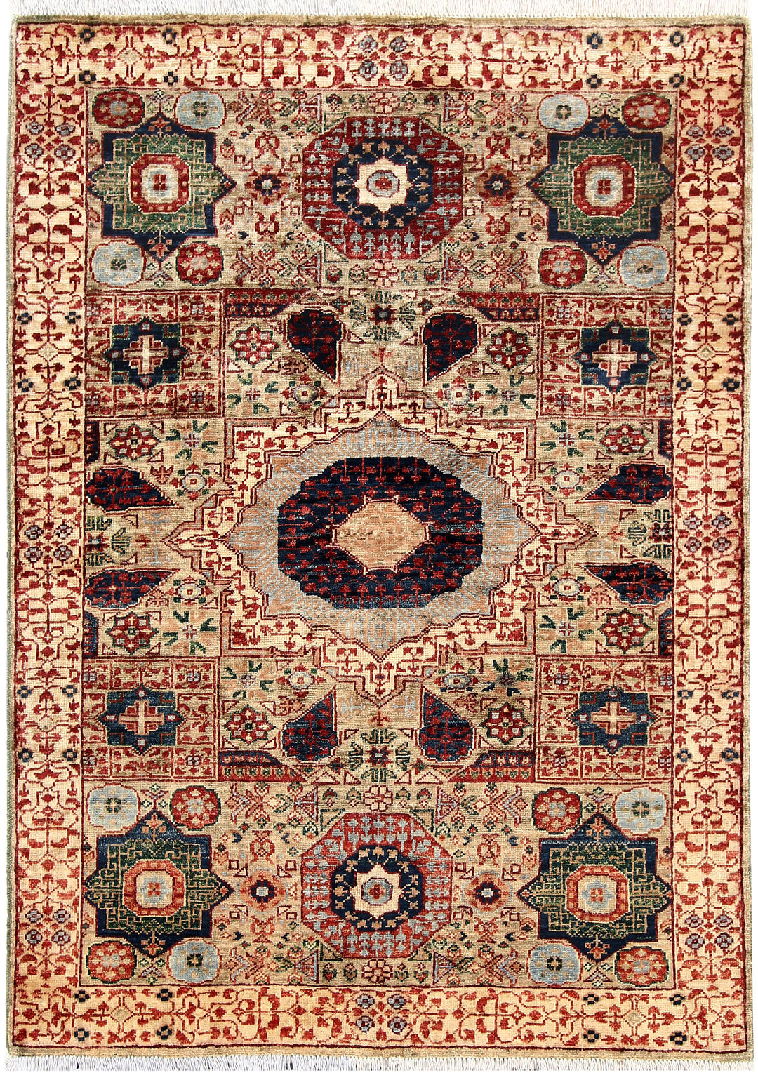 Tan Mamluk 3' 6 x 4' 11 - No. 65911 - ALRUG Rug Store
