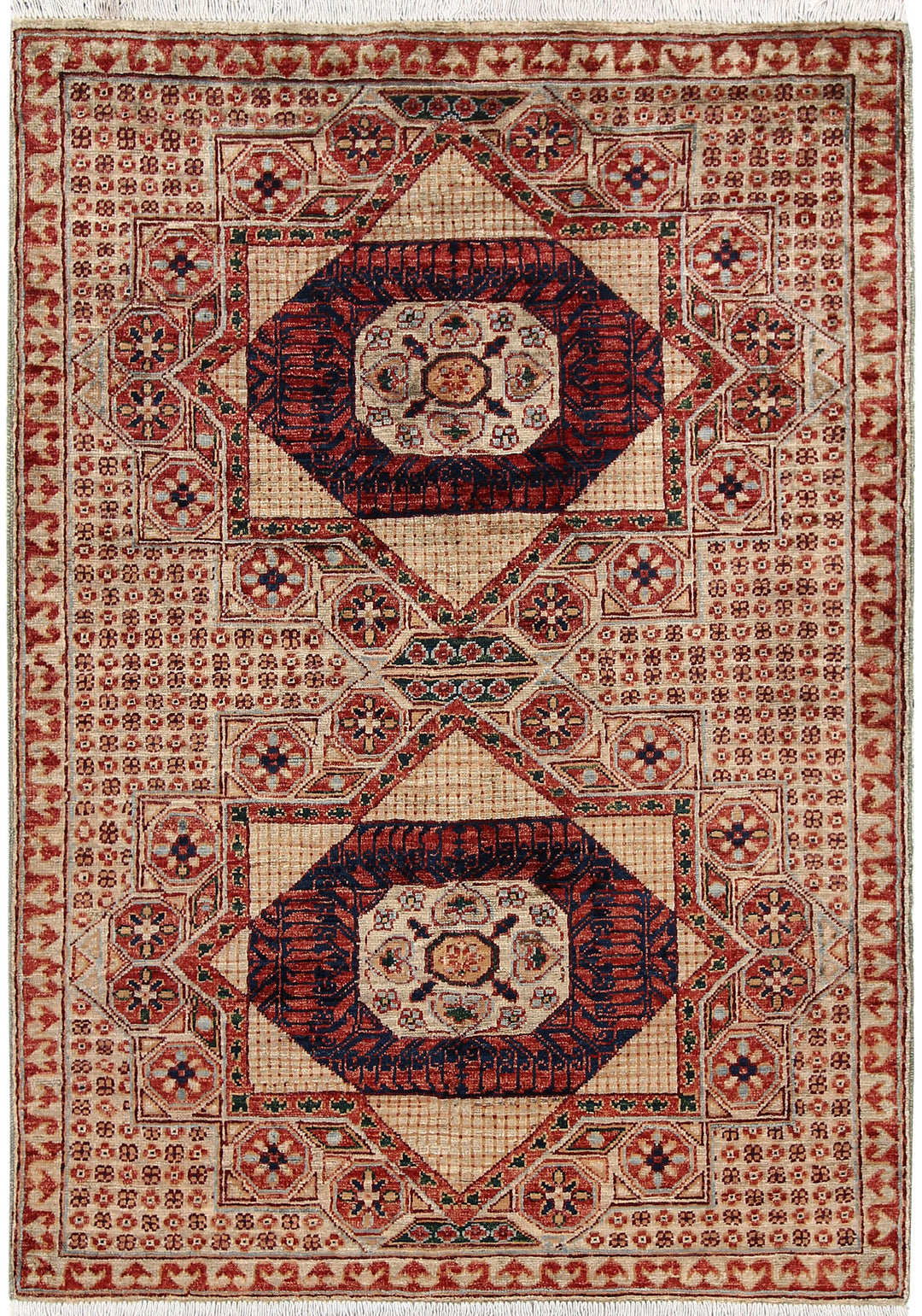Tan Mamluk 3' 2 x 4' 7 - No. 65913 - ALRUG Rug Store