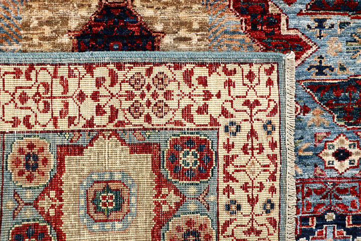 Light Slate Grey Mamluk 3' 3 x 4' 10 - No. 65914 - ALRUG Rug Store