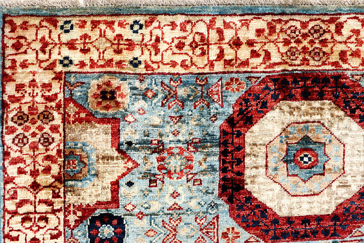 Light Blue Mamluk 3' 3 x 5' - No. 65917 - ALRUG Rug Store
