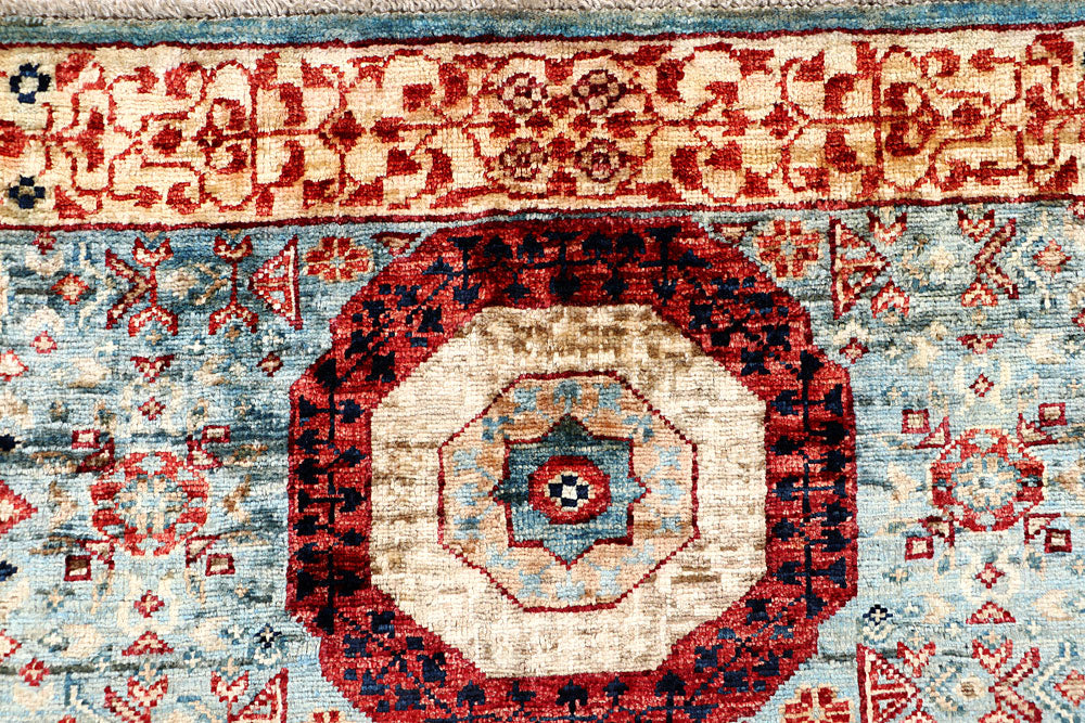 Light Blue Mamluk 3' 3 x 5' - No. 65917 - ALRUG Rug Store