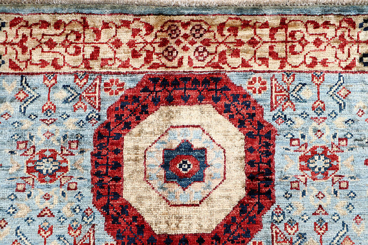 Light Blue Mamluk 3' 3 x 4' 11 - No. 65918 - ALRUG Rug Store