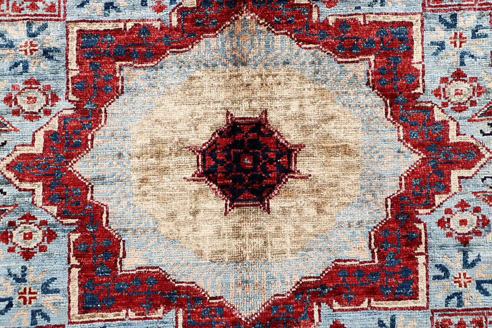 Light Blue Mamluk 3' 3 x 4' 11 - No. 65918 - ALRUG Rug Store