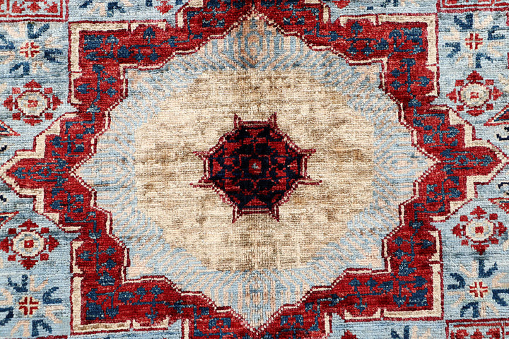 Light Blue Mamluk 3' 3 x 4' 11 - No. 65918 - ALRUG Rug Store
