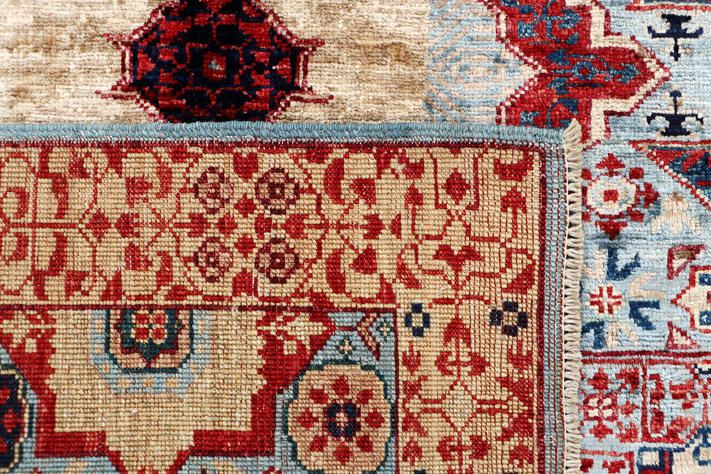 Light Blue Mamluk 3' 3 x 4' 11 - No. 65918 - ALRUG Rug Store