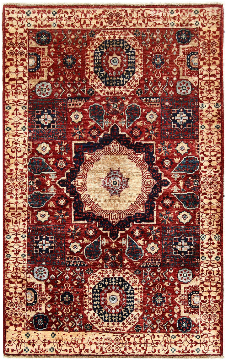 Firebrick Mamluk 3' 3 x 5' 2 - No. 65921 - ALRUG Rug Store
