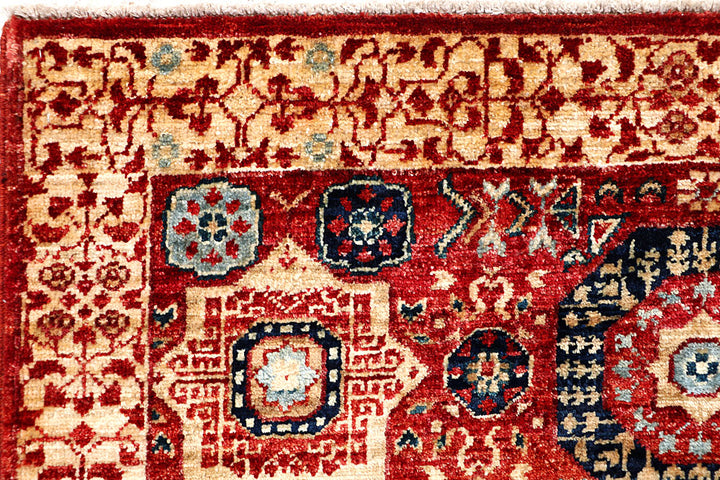 Firebrick Mamluk 3' 3 x 5' 1 - No. 65922 - ALRUG Rug Store