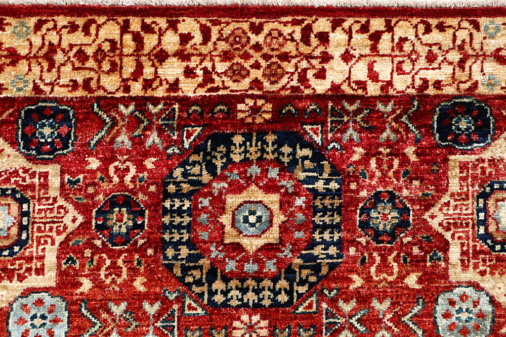 Firebrick Mamluk 3' 3 x 5' 1 - No. 65922 - ALRUG Rug Store