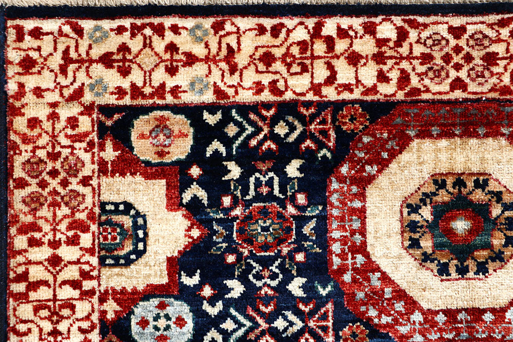 Midnight Blue Mamluk 3' 3 x 5' 2 - No. 65923 - ALRUG Rug Store