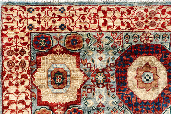 Light Slate Grey Mamluk 3' 3 x 5' 2 - No. 65925 - ALRUG Rug Store